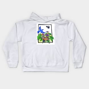 Designer Flower No4. Kids Hoodie